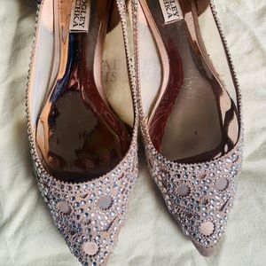 BADGLEY MISCHKA BALLET FLAT WEDDING SHOES